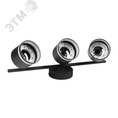 Светильник декоративный ДПО 0703 3xGX53 черный 230V IP20 JazzWay - фото 3