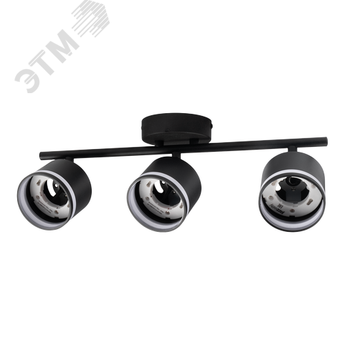 Светильник декоративный ДПО 0703 3xGX53 черный 230V IP20 JazzWay - фото 1