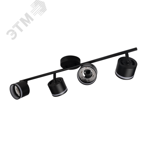 Светильник декоративный ДПО 0704 4xGX53 черный 230V IP20 JazzWay - фото 2