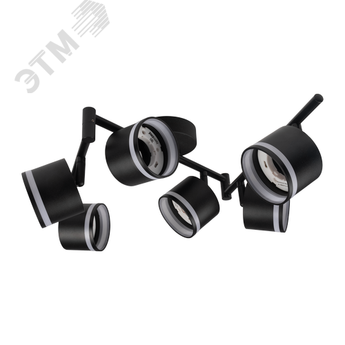 Светильник декоративный ДПО 0906 6xGX53 черный 230V IP20 JazzWay - фото 3