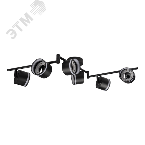 Светильник декоративный ДПО 0906 6xGX53 черный 230V IP20 JazzWay - фото 5