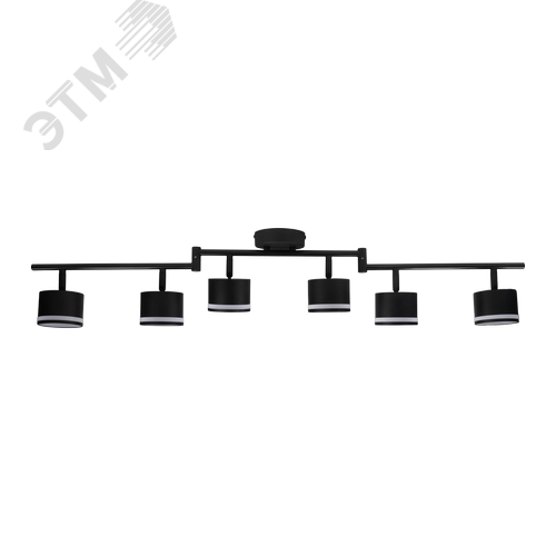Светильник декоративный ДПО 0906 6xGX53 черный 230V IP20 JazzWay - фото 1