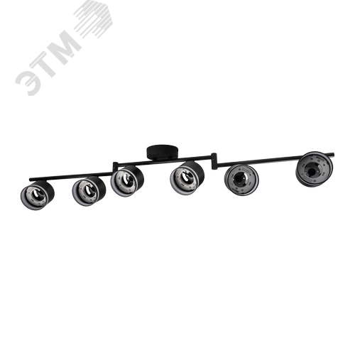 Светильник декоративный ДПО 0906 6xGX53 черный 230V IP20 JazzWay - фото 6