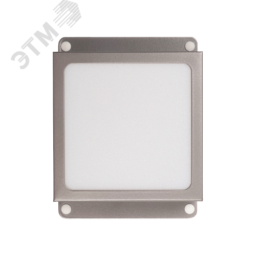 Светильник светодиодный ДВО 089/G OPAL 9W 3000K GREY IP40 780 Лм Грильято 100х100 мм Домино JazzWay - фото 1