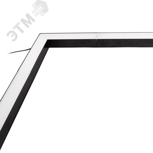 Светильник светодиодный ДПО-02L 16W 4000K 1600Лм BLACK L-обр. для реечных потолков IP40 Jazzway - фото 4