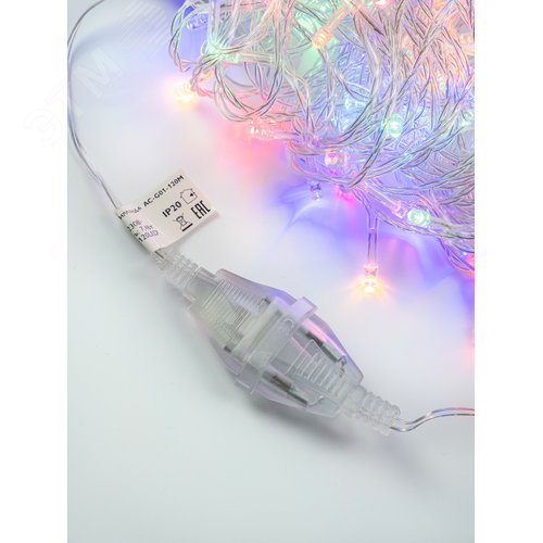 Удлинитель для светодиодных гирлянд GE-5, прозрачный, 5 м - фото 4