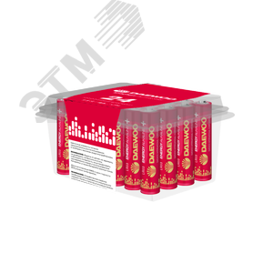 Изображение товара Элемент питания LR03 (AAА) DAEWOO Energy Alkaline, упаковка 24 шт. (шт)