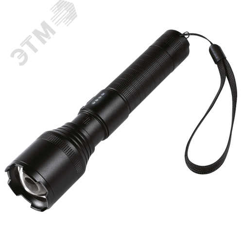 Фонарь светодиодный ручной с функцией ZOOM ФАZA AccuF1-L15WZ-bk черный - фото 2