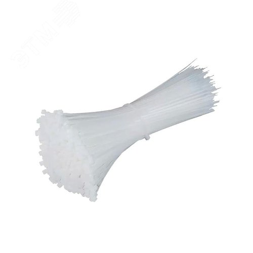 Стяжка кабельная (Хомут) 4,8x180-100WH PA6.6 белая (100 шт/уп) Jazzway - фото 2