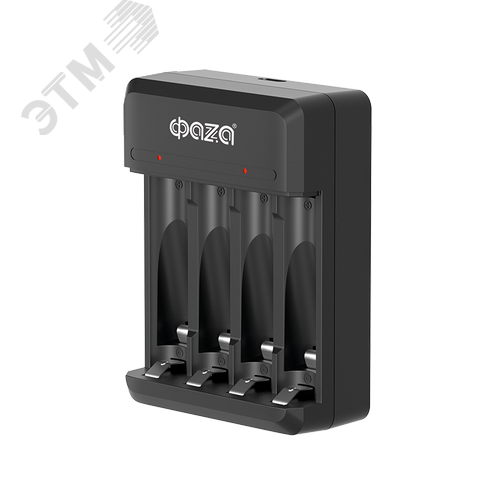 Зарядное устройство для аккумуляторов АА/ААА питание от USB с кабелем CND-4-03 ФАZА - фото 1