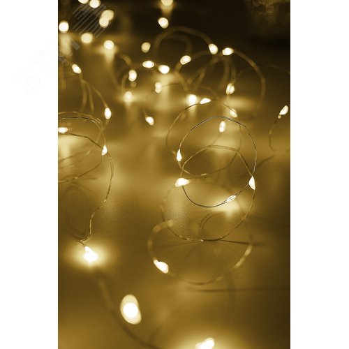 Комплект из 2-х гирлянд Пробки для внутренних помещений IP20 DC-G04-20YS2 желтый свет 20 LED 3xAG13 - фото 7