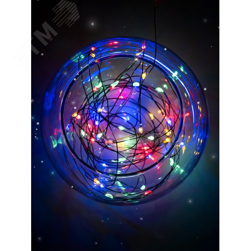 Гирлянда-роса уличная питание от батареек DC-G06-120M 120 мультицветная microLED 12.1 м 8 режимов 3xAA - фото 6