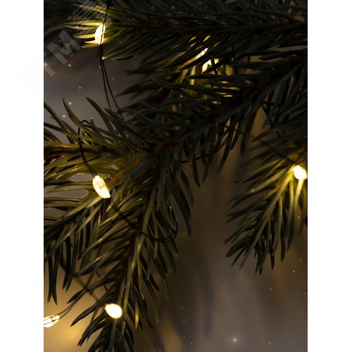 Гирлянда-роса уличная питание от батареек DC-G06-120Y 120 желтый свет microLED 12.1 м 8 режимов 3xAA - фото 8