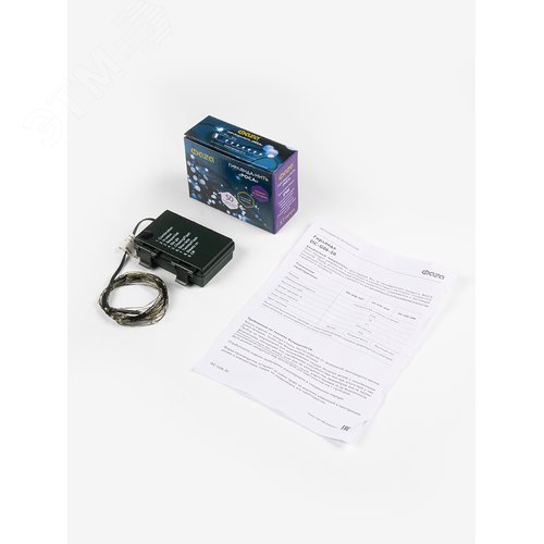 Гирлянда-роса уличная питание от батареек DC-G06-50W 50 белый microLED 5.1 м. 8 режимов 3xAA - фото 2