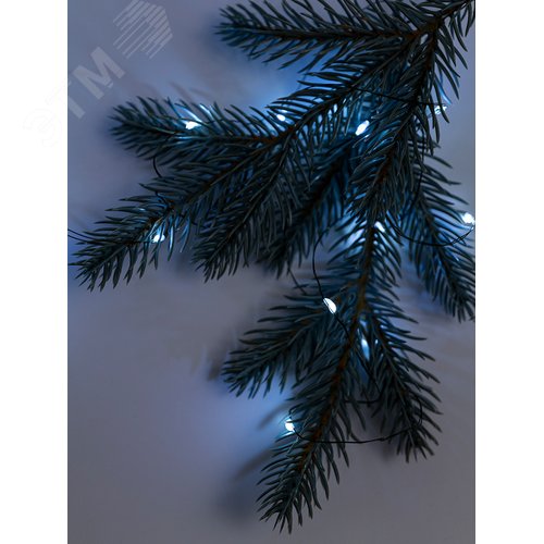 Гирлянда-роса уличная питание от батареек DC-G06-50W 50 белый microLED 5.1 м. 8 режимов 3xAA - фото 5