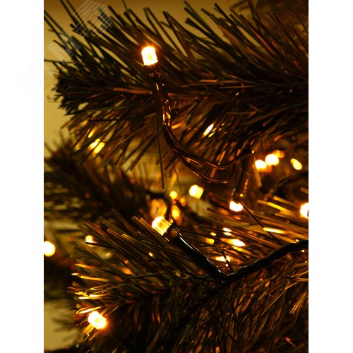 Электрогирлянда светодиодная нить, теплый белый, 9 м, IP44, 8 режимов, DCB-LD180WW-C-31V - фото 2