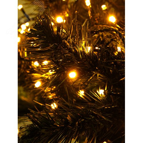 Электрогирлянда светодиодная нить, теплый белый, 9 м, IP44, 8 режимов, DCB-LD180WW-C-31V - фото 3