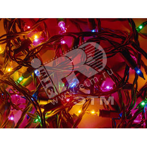 Гирлянда внутренняя 20 миниламп разноцветная 1.2 м - фото 1