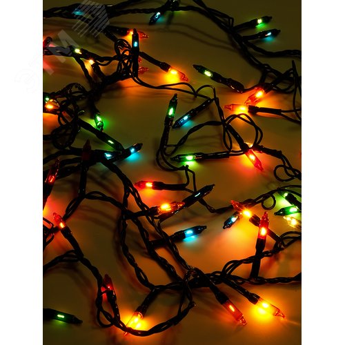 Гирлянда внутренняя 20 миниламп разноцветная 1.2 м - фото 2