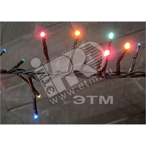 Гирлянда Фейерверк 200 микроламп разноцветная 2 м - фото 1