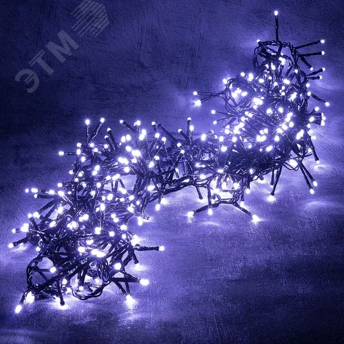 Гирлянда Фейерверк 200 микроламп белая 2 м - фото 2