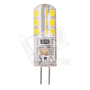 Лампа светодиодная LED 3Вт G4 200Lm теплый 220V/50Hz (блистер 2 шт.)
