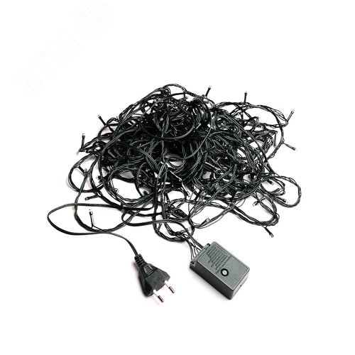 Электрогирлянда наружная 200 LED 20 м разноцветная 8 режимов - фото 5