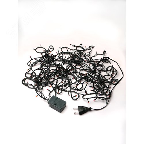 Электрогирлянда внутренняя 200 микроламп 10 м разноцветная - фото 2