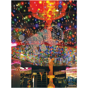 Электрогирлянда внутренняя 400 микроламп 20 м разноцветная - фото 1