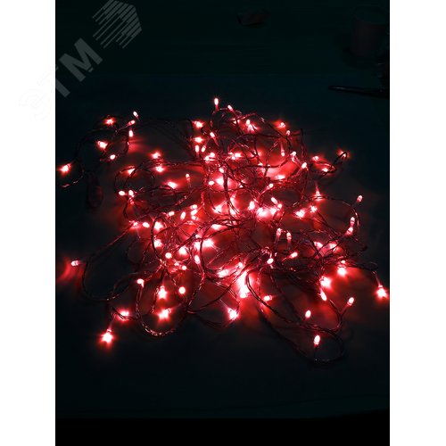 Электрогирлянда наружная 120 LED 12 м красная - фото 2