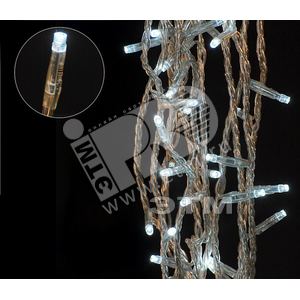 Электрогирлянда наружная 120 LED 12 м желтая - фото 1