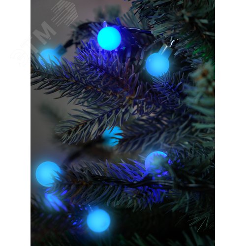 Электрогирлянда Жемчужные шарики 128LED синяя - фото 3