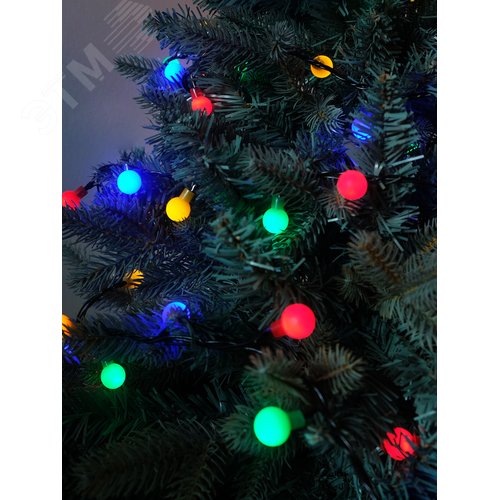 Электрогирлянда Жемчужные шарики 128LED разноцветная - фото 3