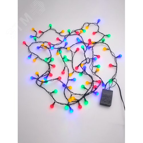Электрогирлянда Жемчужные шарики 128LED разноцветная - фото 6