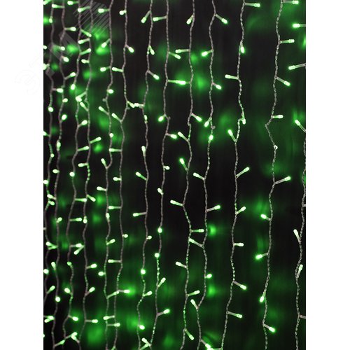 Электрогирлянда Занавес LDCL368-G-E 150x150 368L LED. зеленый - фото 3