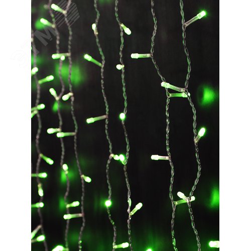 Электрогирлянда Занавес LDCL368-G-E 150x150 368L LED. зеленый - фото 4