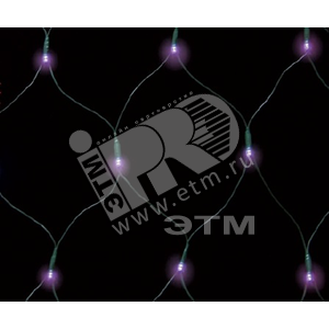 Электрогирлянда Занавес LDCL368-V-E 150x150 368L LED. фиолетовый - фото 1