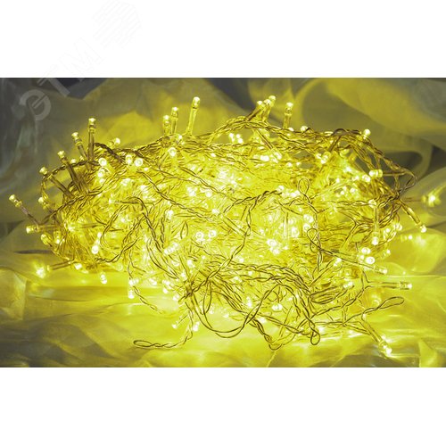 Электрогирлянда Занавес LDCL368-Y-E 150x150 368L LED. желтый - фото 3