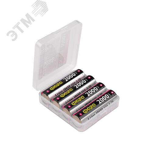 Изображение товара Аккумулятор Литий-Ионный 18650 2000мАч 10A PB-4 ФАZА (шт)