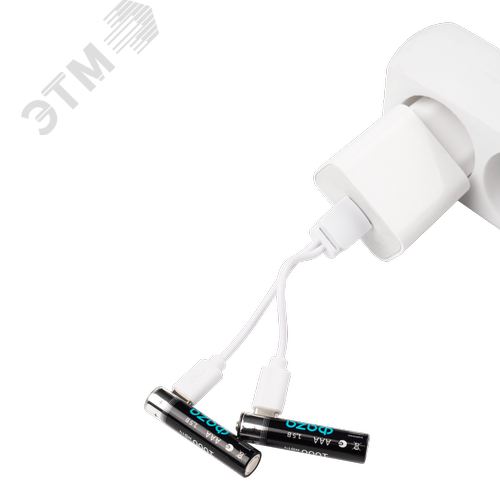 Аккумулятор литиевый с USB разъемом тип ААА 1000mWh-B2 - фото 5