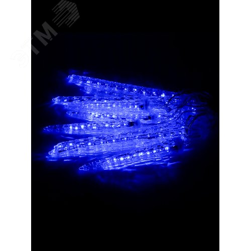 Гирлянда Сосульки 100LED 1.6 м IP65 синяя - фото 2