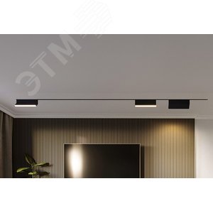 Светильник трековый светодиодный низковольтный ДПО16 1112R 12W 4000K frost 90 град черный IP20 - фото 2