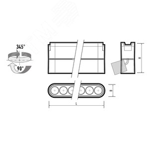 Светильник трековый светодиодный низковольтный ДПО16 1312R 12W 4000K spot 36 град черный IP20 - фото 2