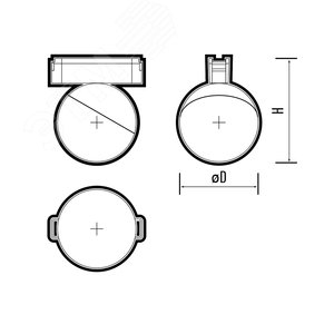 Светильник трековый светодиодный низковольтный ДПО16 3010 10W 4000K 100 град черный IP20 - фото 2