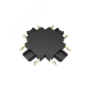 Изображение товара Коннектор черный X-обр. MTR16 CX-BL к низковольтному шинопроводу (шт)