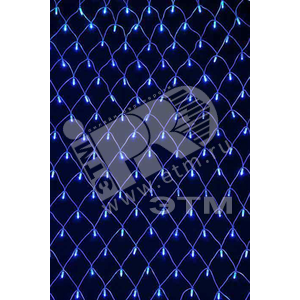 Гирлянда-сетка NTLD144-B-E-F 10% мигающих LED уличная синий - фото 1