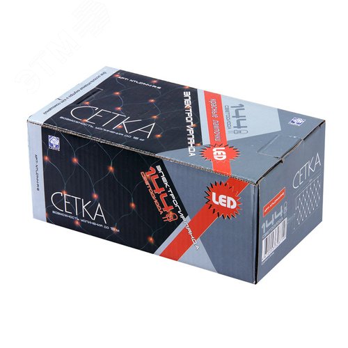 Электрогирлянда Сетка 144 LED уличная красная - фото 3