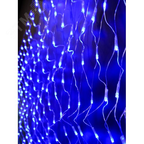 Электрогирлянда Сетка 144 LED уличная синяя - фото 3