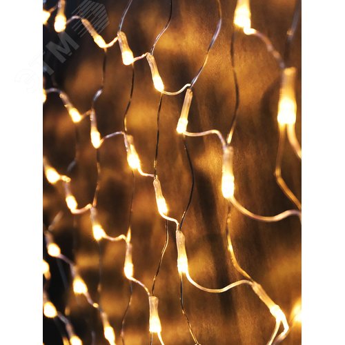 Гирлянда-сетка NTLD144-WW-E-F 10% мигающих LED уличная теплый белый - фото 2