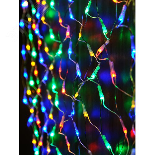 Электрогирлянда Сетка 144 LED уличная разноцветная - фото 3